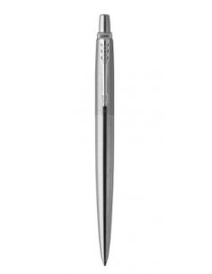 BOLÍGRAFO RETRÁCTIL JOTTER DE ACERO INOXIDABLE CON PUNTO MEDIO DE ADORNO DE CROMO TINTA AZUL PARKER 1953170