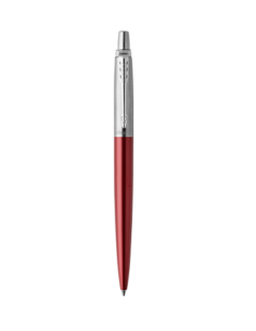 BOLÍGRAFO RETRÁCTIL JOTTER KENSINGTON ROJO CON RIBETE CROMADO PUNTO MEDIO TINTA AZUL PARKER 1953187