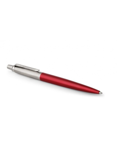 BOLÍGRAFO RETRÁCTIL JOTTER KENSINGTON ROJO CON RIBETE CROMADO PUNTO MEDIO TINTA AZUL PARKER 1953187 2