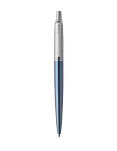 BOLÍGRAFO RETRÁCTIL JOTTER WATERLOO AZUL CON RIBETE CROMADO PUNTO MEDIO TINTA AZUL PARKER 1953191