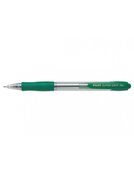 BOLIGRAFO RETRACTIL SUPERGRIP 1.0MM VERDE PILOT BPGP-10R-M-G