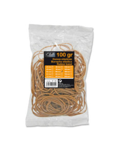 BOLSA 100 GR. GOMAS ELASTICAS Nº 10 DE 10 CM. LARGO OFFICE CLUB 320509