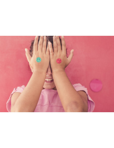 BOLSA 12 HOJAS GOMETS CARA FELIZ APLI 11680