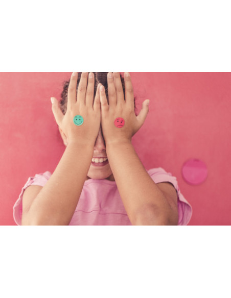 BOLSA 12 HOJAS GOMETS CARA FELIZ APLI 11680