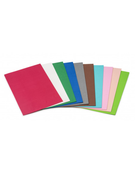 BOLSA DE 10 LAMINAS GOMA EVA 20X30 CM. EN COLORES SURTIDOS FAIBO 1653-00