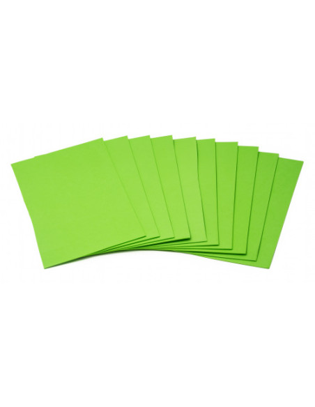 BOLSA DE 10 LAMINAS GOMA EVA 40X60 CM. EN COLOR VERDE FAIBO 1655-10-34