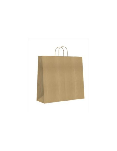 BOLSA PAPEL CON ASAS KRAFT MARRON L 32X14X40 CM BISMARK 329839