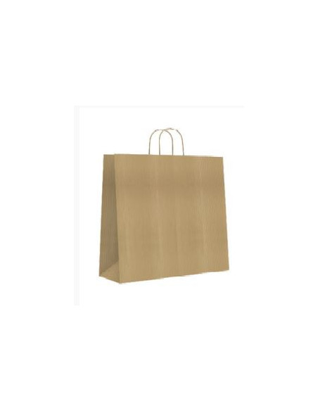 BOLSA PAPEL CON ASAS KRAFT MARRON S 24X10X32 CM BISMARK 329837