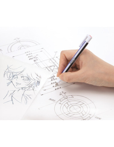 3 MM. CUERPO BLANCO/AZUL/NEGRO TOMBOW EH-KUR