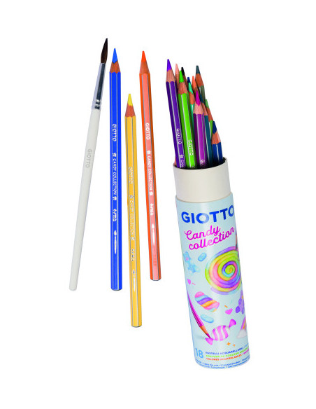 BOTE 18 LÁPICES ACUARELABLES CANDY COLLECTION GIOTTO F250000