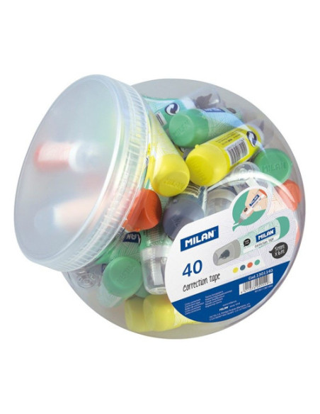 BOTE 40 CINTAS CORRECTORAS MINI 5MMX6M MILAN 1301940SNC