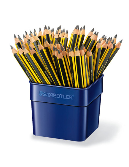BOTE EXPOSITOR 72 PZAS LÁPIZ GRAFITO TRIANGULAR JUMBO NORIS 119 STAEDTLER 119 T72