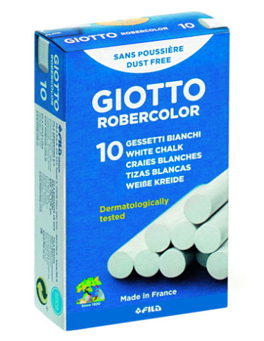 CAJA 10 TIZAS BLANCAS GIOTTO F538700