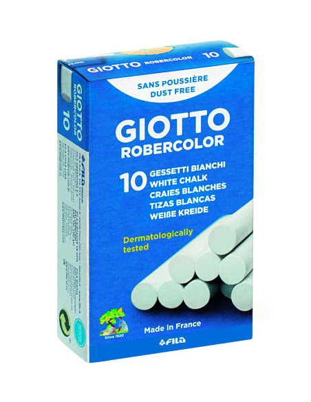 CAJA 10 TIZAS BLANCAS GIOTTO F538700