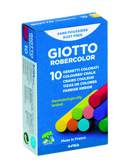 CAJA 10 TIZAS COLORES SURTIDOS GIOTTO F538900