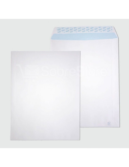 CAJA 100 BOLSAS SOBRE RADIOGRAFIA (370X450) OFFSET BLANCO 100 GRS. AUTOSAM AUTOADHESIVO CON TIRA DE SILICONA SAM 147554