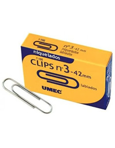 CAJA 100 CLIP NIQUELADO 42 MM U200404 UMEC