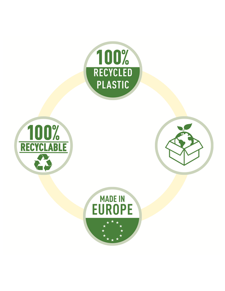 CAJA 100 FUNDAS POLIPROPILENO MULTITALADRO REFORZADA PIEL NARANJA A5 RECYCLE 70 MICRAS ESSELTE 627495