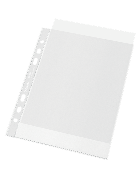 CAJA 100 FUNDAS POLIPROPILENO MULTITALADRO REFORZADA PIEL NARANJA A5 RECYCLE 70 MICRAS ESSELTE 627495