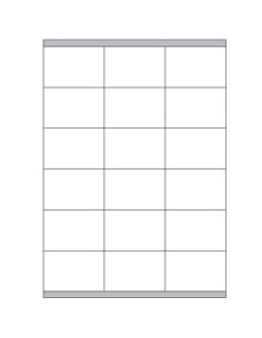 CAJA 100 HOJAS ETIQUETAS BLANCAS CON MÁRGENES-LÁSER/INYECCIÓN DE TINTA/FOTOCOPIADORAS-70X48 MM MEGASTAR LP4MS-7048
