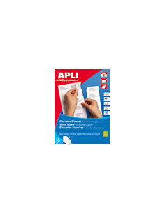 CAJA 100 HOJAS ETIQUETAS BLANCAS ILC 105