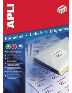 CAJA 100 HOJAS ETIQUETA BLANCA ILC 105X148 1280 APLI