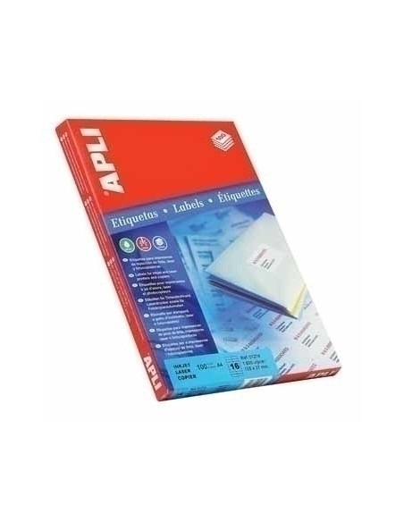 CAJA 100 HOJAS ETIQUETA BLANCA ILC 52.5X29.7 1286 APLI