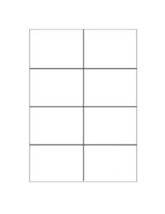 CAJA 100 HOJAS ETIQUETAS BLANCAS SIN MÁRGENES-LÁSER/INYECCIÓN DE TINTA/FOTOCOPIADORAS-105X74 MM MEGASTAR LP4MS-10574