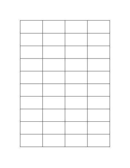 CAJA 100 HOJAS ETIQUETAS BLANCAS SIN MÁRGENES-LÁSER/INYECCIÓN DE TINTA/FOTOCOPIADORAS-52X30 MM MEGASTAR LP4MS-5230