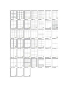 CAJA 100 HOJAS ETIQUETAS BLANCAS SIN MÁRGENES-LÁSER/LÁSER DE COLOR/INYECCIÓN DE TINTA/FOTOCOPIADORAS-105X74 MM TICO LP4W-10574
