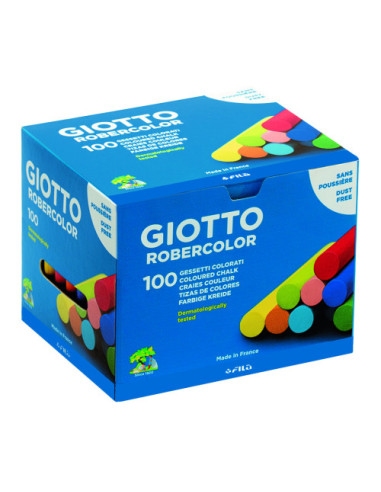 CAJA 100 TIZAS COLORES SURTIDOS GIOTTO F539000