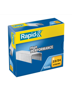 CAJA 1000 GRAPAS STRONG 23/24MM GALVANIZADAS RAPID 24870500