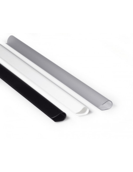 CAJA 25 LOMERAS DE PLASTICO A4 DE 9 MM NEGRO DURABLE 2909-01