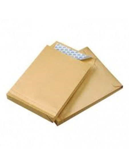 CAJA 250 BOLSAS DIN C4 (229X324) BOLSA FUELLE 229X324X30 KRAFT 120 GRS. FUELLE 3 LADOS - AUTOSAM TIRA SILICONA SAM 149015