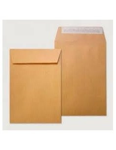 CAJA 250 BOLSAS DIN C5 (162X229) KRAFT 80 GRS. AUTOSAM AUTOADHESIVO CON TIRA DE SILICONA SAM 141507
