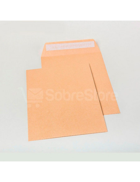 CAJA 250 SOBRES, BOLSAS DIN C5 (162X229) KRAFT 80 GRS. AUTOSAM AUTOADHESIVO CON TIRA DE SILICONA SAM 141507