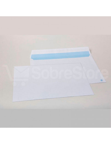 CAJA 250 SOBRES, BOLSAS DIN C5 (162X229) OFFSET BLANCO 90 GRS. AUTOSAM AUTOADHESIVO CON TIRA DE SILICONA SAM 148007