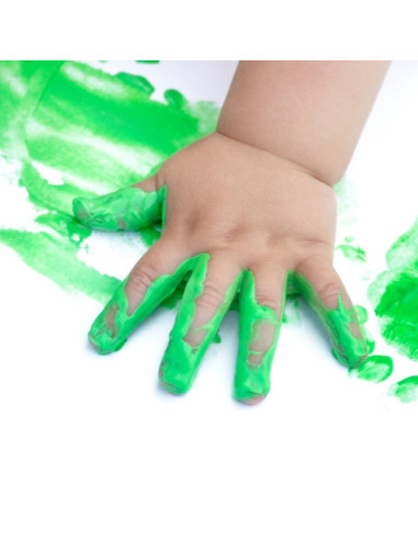 CAJA 6 TARROS 100ML DE PINTURA DEDOS COLORES...