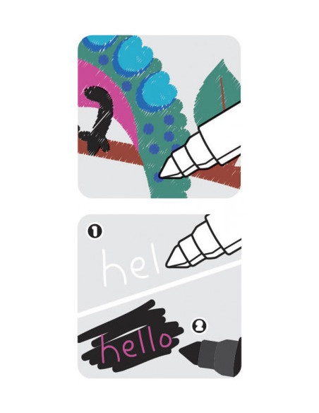 CAJA 8 ROTULADORES MAXI MAGIC + 2 ROTULADORES MÁGICOS MILAN 80023