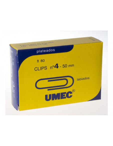 CAJA 80 CLIP PLATEADO 50MM U201400 UMEC