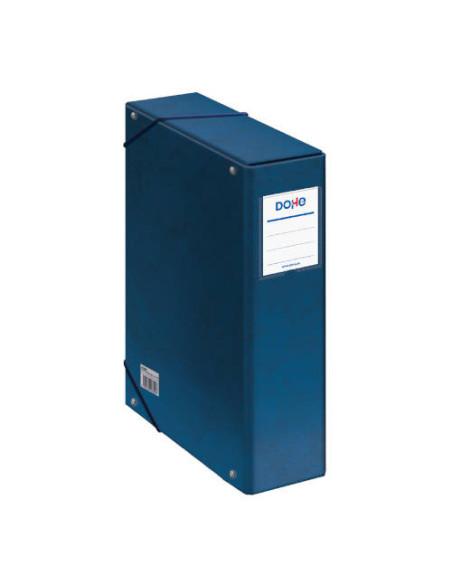 CAJAS DE PROYECTOS CARTÓN FORRADO LOMO DE 9 CM AZUL CON ETIQUETA 245X350X90 DOHE 09744