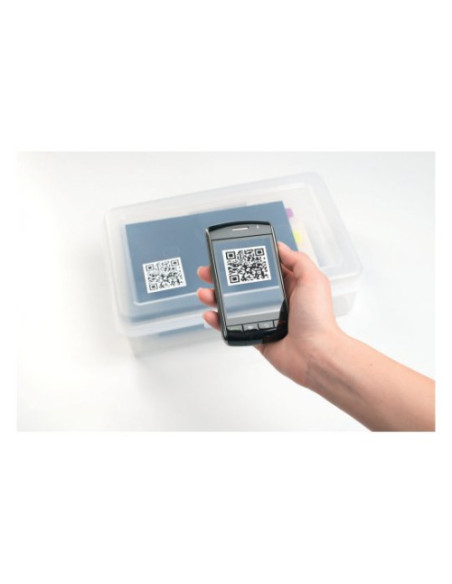 CAJA DE 25 HOJAS ETIQUETAS ADHESIVAS CUBRIENTE PARA CÓDIGO QR 35X35MM AVERY L7120-25