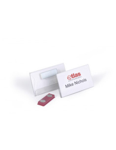 CAJA DE 25 IDENTIFICADORES CON IMAN 40X75MM DURABLE 8116-19 2