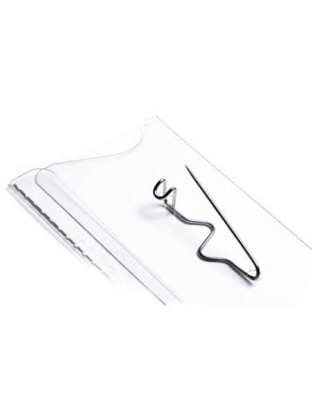 CAJA DE 25 IDENTIFICADORES CON PINZA ROJO 60X90 DURABLE 8106-03