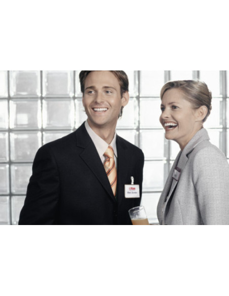 CAJA DE 25 IDENTIFICADORES CON PINZA ROJO 60X90 DURABLE 8106-03