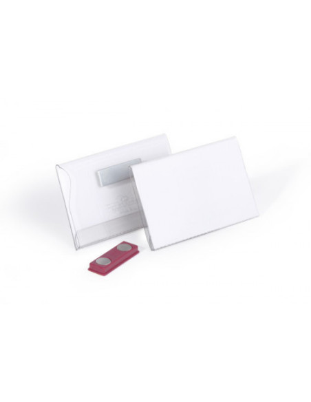 CAJA DE 25 IDENTIFICADORES MAGNETICO PVC 54X90MM DURABLE 8117-19