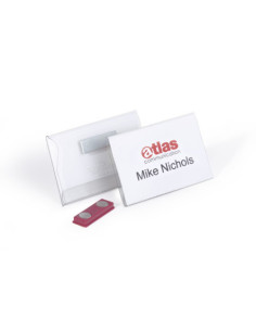 CAJA DE 25 IDENTIFICADORES MAGNETICO PVC 54X90MM DURABLE 8117-19 2
