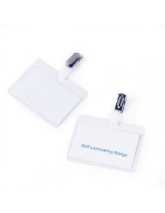 CAJA DE 25 IDENTIFICADORES PINZA PLASTICO LAMINA AUTOADHESIVA DURABLE 8102-19