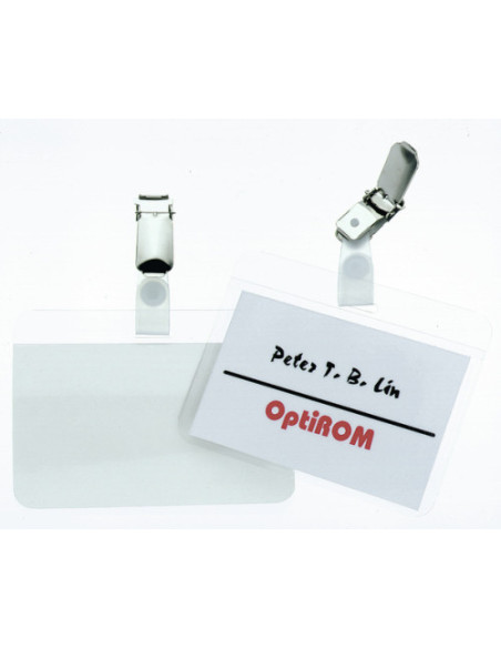 CAJA DE 25 IDENTIFICADORES PINZA PLASTICO LAMINA AUTOADHESIVA DURABLE 8102-19