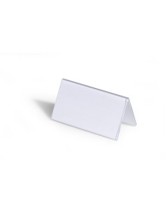 CAJA DE 25 PORTANOMBRES RIGIDOS PVC 104X100MM DURABLE 8051-19 2